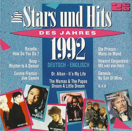 Genesis / Snap / Roxette / Hape Kerkeling a.o. - Die Stars Und Hits Des Jahres 1992