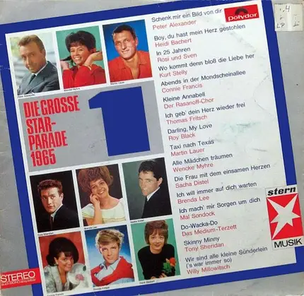Peter Alexander, Connie Francis, Roy Black, ... - Die Große Starparade 1965/1
