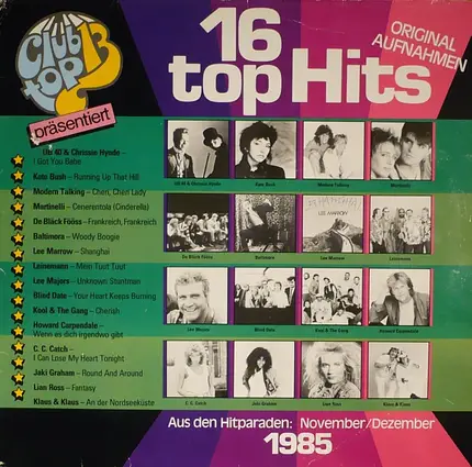 UB 40, Kate Bush, Modern Talking, a.o. - Die Internationalen Top Hits November/Dezember 1985