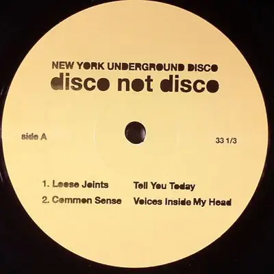 Loose Joints, Lex, a.o. - Disco Not Disco