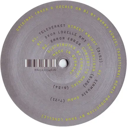 Televerket, Einmusik, Skua Lovelle, Error Error - Disco D.I.Y.