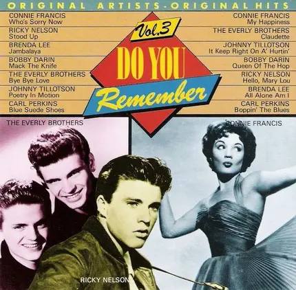 Connie Francis, Ricky Nelson, Brenda Lee - Do You Remember Vol. 3