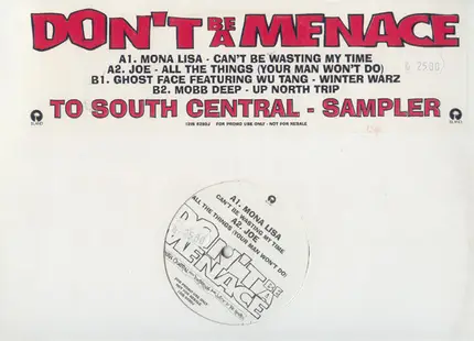 Mona Lisa, Joe, Ghost Face - Don't Be A Menace (Sampler)