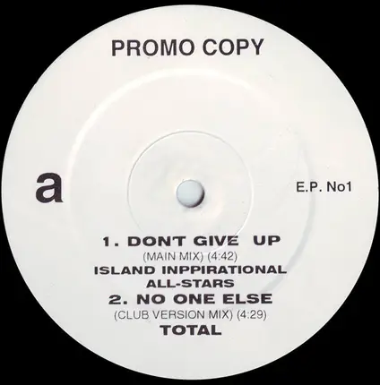 The Island Inspirational All-Stars, Total, Yvette Michele, Charisse Arrington - Don't Give Up / No One Else / Everyday & Everynight / Down With This