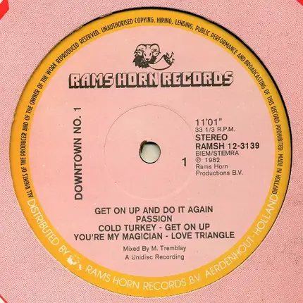 Suzy Q, The Flirts, Chris Mills - DownTown No. 1