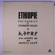 LP - Various - Ethiopie: Polyphonies Et Techniques Vocales - Gatefold