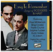 Various - Easy to Remember songs of Rodgers and Hart