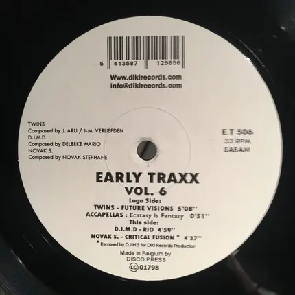 Various - Early Traxx Vol. 6