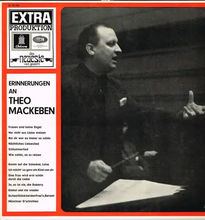Willy Berking, Zarah Leander, Eugen Wolf, a.o. - Erinnerungen an Theo Mackeben