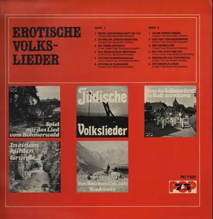 Various - Erotische Volkslieder