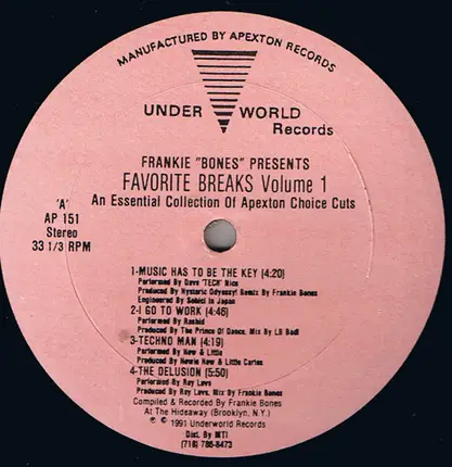 Frankie Bones, Delusions of Grandeur and others - Favourite Breaks Volume 1