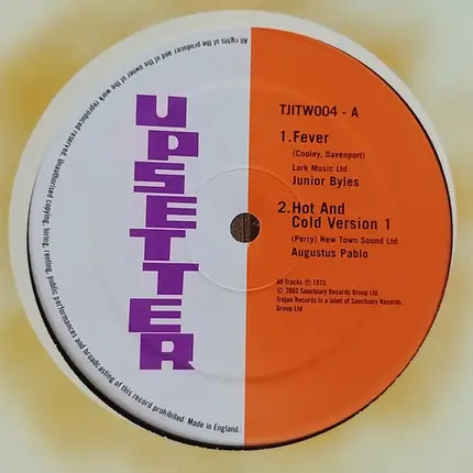 Dillinger, Augustus Pablo, Junior Byles - Fever / Hot And Cold Version