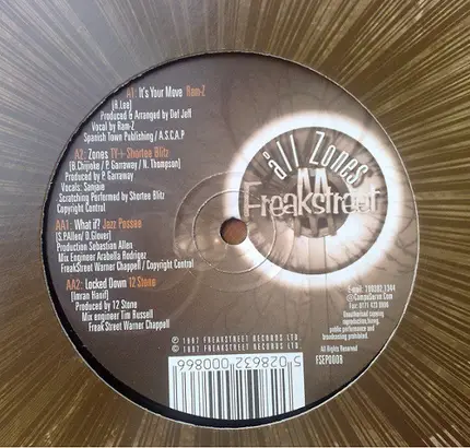 Ram-Z, TY + Shortee Blitz, Jazz Possee, 12 Stone - Freakstreet All Zones