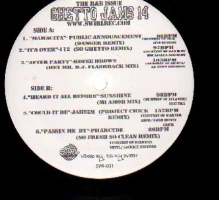 Public Announcement, Kofee Brown, Pharcyde - Ghetto Jams 14 - The R&B Issue
