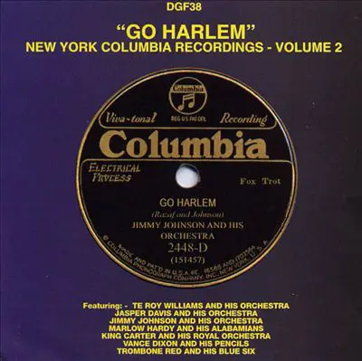 Te Roy Williams, Jasper Davis a.o. - 'Go Harlem' -- New York Columbia Recordings, Volume 2