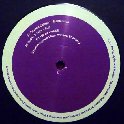 Saverio Celestri, Cedric & Felix, a.o. - Gods, Myths And Mortals EP
