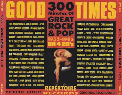 Status Quo / Small Faces / Rod Stewart a.o. - Good Times Vol 1 + 2 - 300 Minutes Of Great Rock & Pop 1955 - 1985