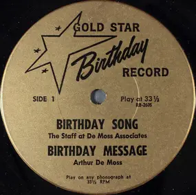 Cole Porter - Gold Star Birthday Record