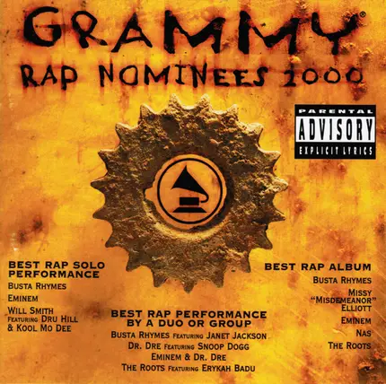 Janket Jackson, Eminem, Will Smith - Grammy Rap Nominees 2000