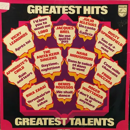 Various - Greatest Hits Greatest Talents