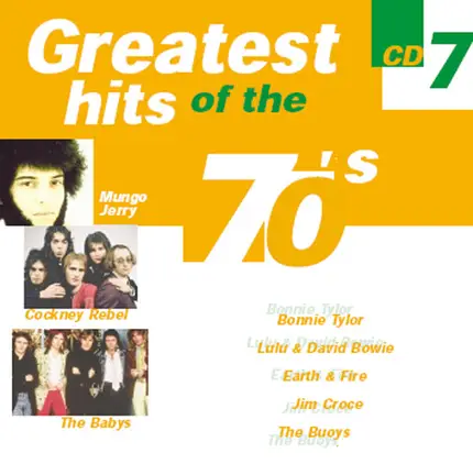 Duncan Browne, Bonnie Tyler - Greatest Hits Of The 70's CD 7
