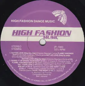 Various Artists - High Fashion Dance Music