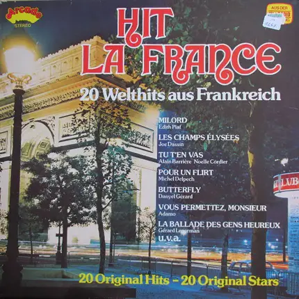 Adamo, Danyel Gerard, Michel Fugain a.o. - Hit La France, 20 Welthits Aus Frankreich