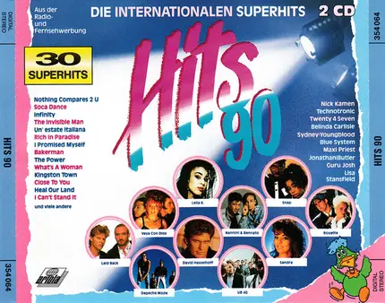 Belinda Carlisle, UB 40, Roxette, a.o. - Hits 90 - Die Internationalen Superhits