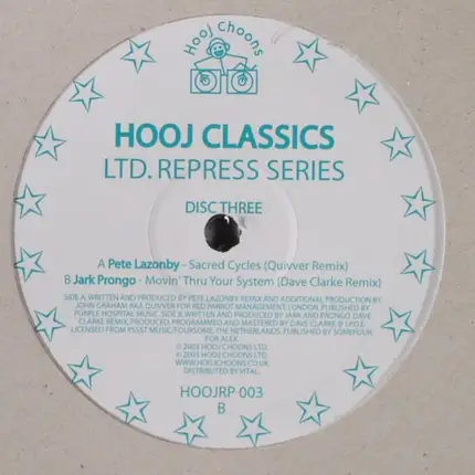 Pete Lazonby / Jark Prongo - Hooj Classics Ltd. Repress Series Disc Three