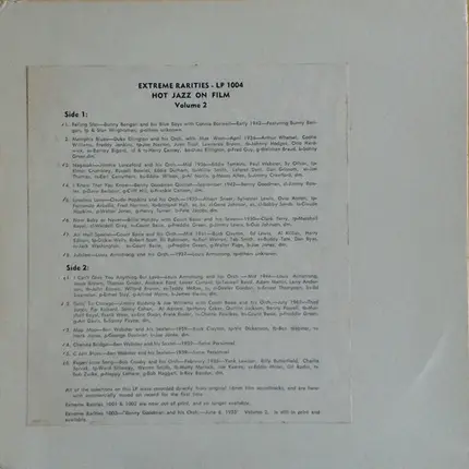 Louis Armstrong / Count Basie / Ben Webster a.o. - Hot Jazz On Film - Volume 2