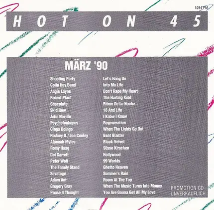 Shooting Party, Colin Hay Band, Angie Layne a.o. - Hot On 45 • März '90