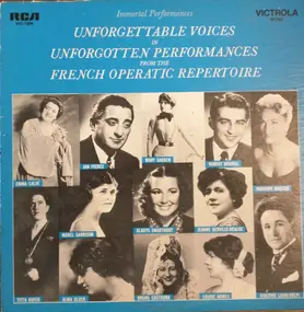 Various Artists - Immortal Performances - Unforgettable Voices In Unforgotten Performances From The French Operatic R