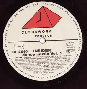 Various Artists - Insider - Dance Music Vol. 1 (Non-Stop-Mix)