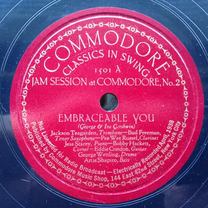 George & Ira Gershwin - Jam Session At Commodore, No. 2