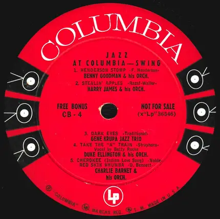 Jazz Sampler - Jazz At Columbia - Swing
