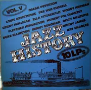 LP-Box - Oscar Peterson / Pee Wee Russell / Dizzy Gillespie a.o. - Jazz History / 10 LPs Vol. V - Box Set