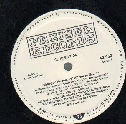 Various - Kabarett Aus Wien