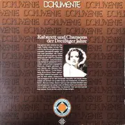 LP - Various - Kabarett Und Chansons Der Dreißiger Jahre