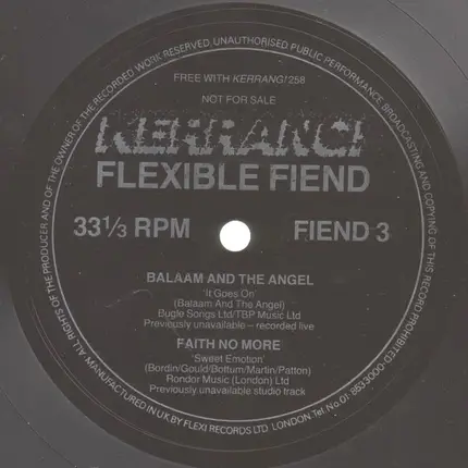 Balaam And The Angel a.o. - Kerrang! Flexible Fiend