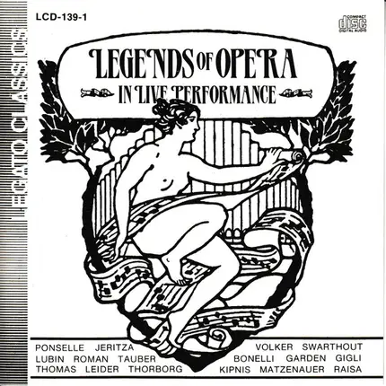 Wagner / Korngold / Verdi / Mozart a.o. - Legends Of Opera In Live Performance