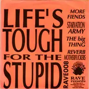 2x7inch Vinyl Single - Various - Life's Tough For The Stupid - Red, Yellow