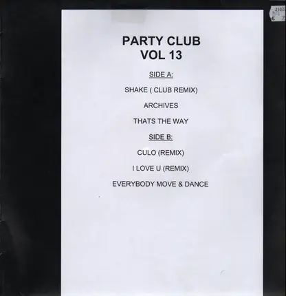 Hip Hop Sampler - Party Club Vol. 13