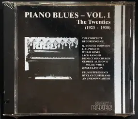 Clay Custer - Piano Blues - Vol.1: The Twenties