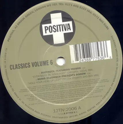 Ruffneck, Boris Dlugosch a.o. - Positiva Classics Volume 6