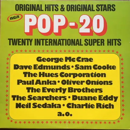 Sam Cooke, Neil Sedaka, Charlie Rich a.o. - POP 20 - 20 International Super Hits