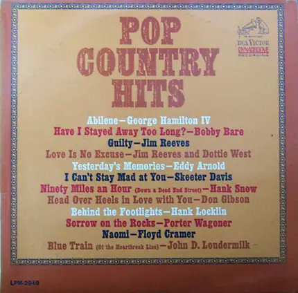Hank Locklin a.o. - Pop Country Hits