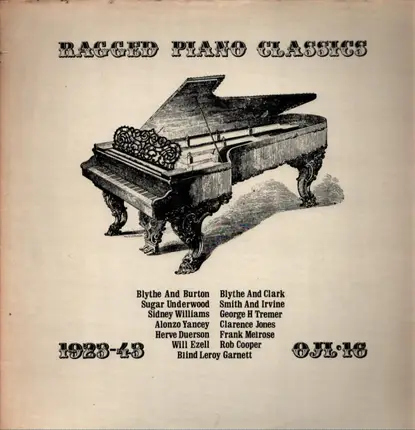 Will Ezell, Rob Cooper, Alonzo Yancey - Ragged Piano Classics 1923-43