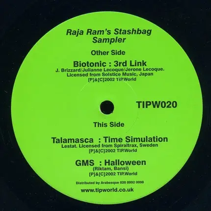 Biotonic, Talamasca, GMS - Raja Ram's Stashbag Sampler