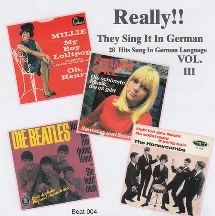 Trini Lopez, Milli, Beatles a.o. - Really!! They Sing It In German Vol. III