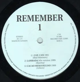 Various Artists - Remember 1